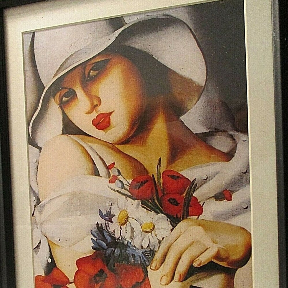 Lot of 11Tamara de Lempicka calendar prints 3 FRAMED+ 8 single pages to frame
